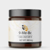 9-Me-BC (9-Methyl-β-carboline) powder in a container, a potent nootropic for cognitive enhancement, promoting focus, memory, and neuroprotection.
